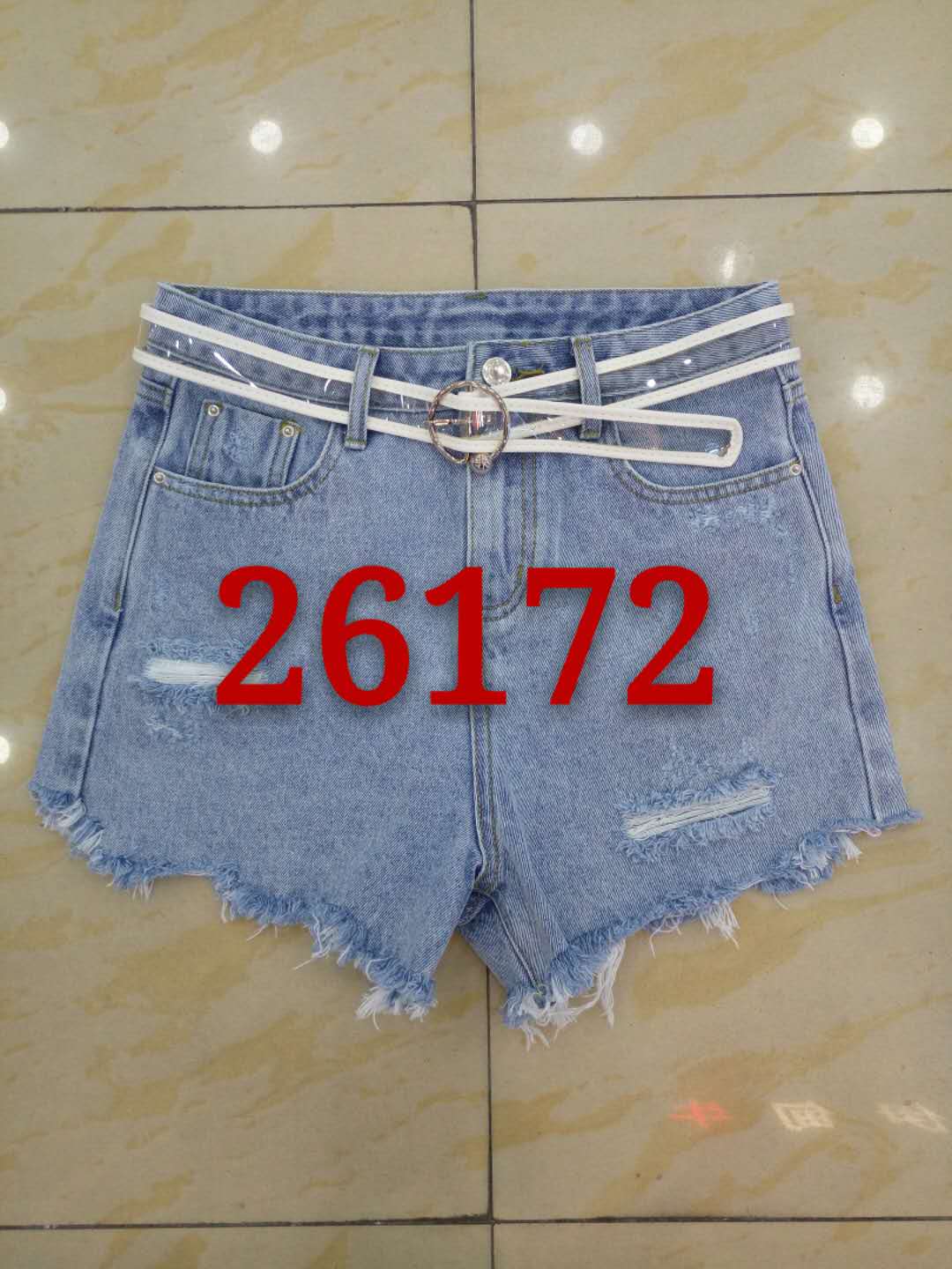 W604526172伊甸牛女牛仔三分裤MD