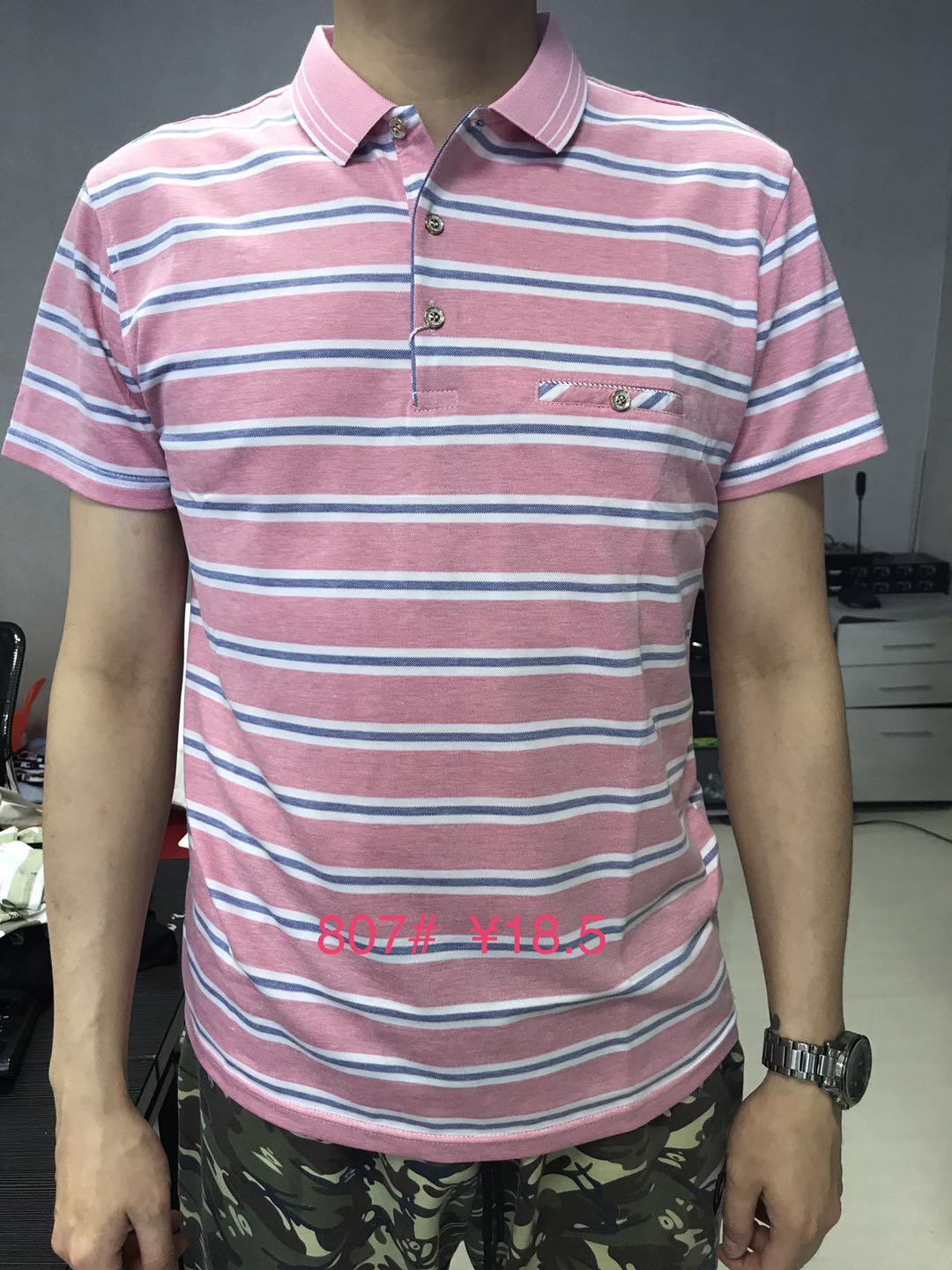 W3073807 伟盛男商务T恤MD