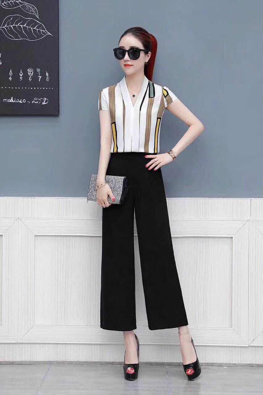 W33938688美格女休闲八分裤套装MD