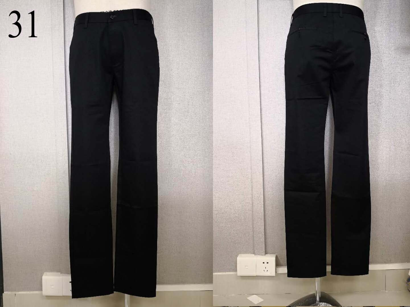 W19808209老铭人男商务长裤MD