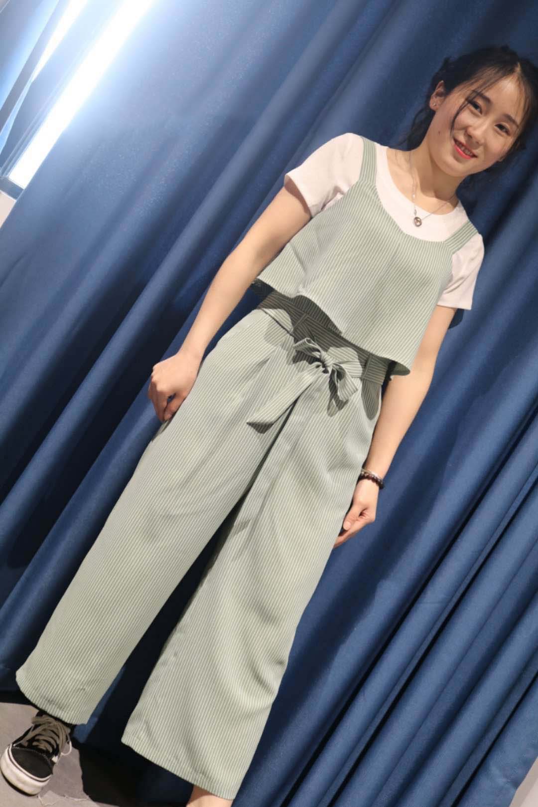 W905518181邦妮娜女休闲八分裤套装MD     