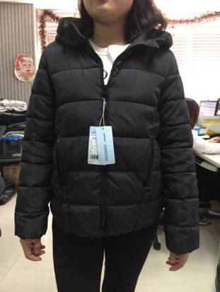 W99995090外购快鱼女棉袄样板