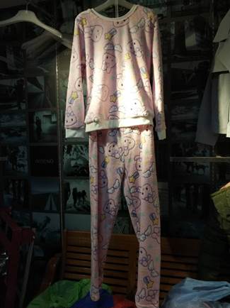W999975400外购快鱼女珊瑚绒睡衣样板