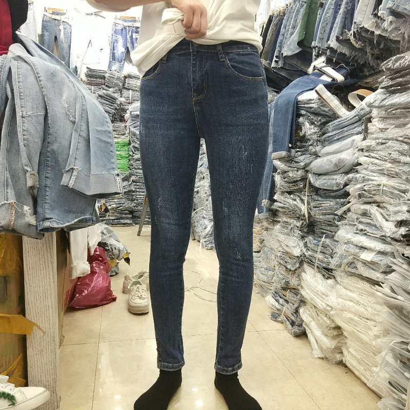 W63101762 蓝色金典女牛仔长裤HH     