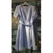W99999906外购爱衣服条纹女连衣裙