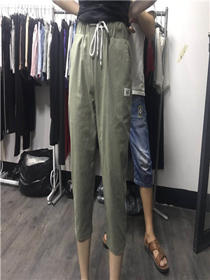 W34610261展明女休闲七分裤MD
