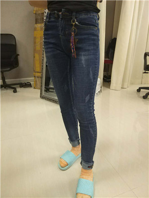 W03746311双目鱼女牛仔长裤MD