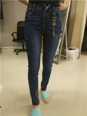 W03746312双目鱼女牛仔长裤MD