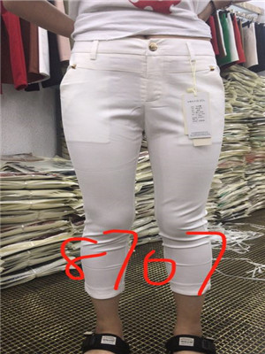 W62348707嘉宁特价女休闲七分裤MD