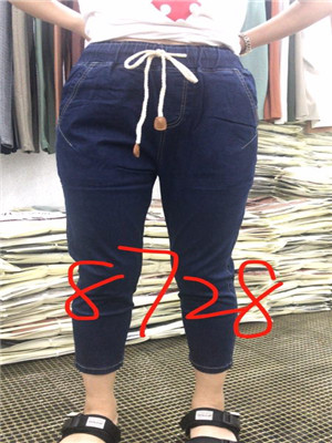 W62348728嘉宁特价女牛仔七分裤MD