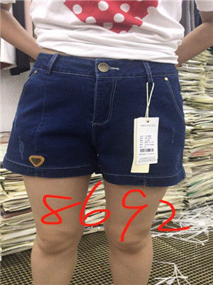 W62348692嘉宁特价女牛仔三分裤MD
