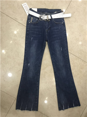 W63106822蓝色金典女牛仔喇叭长裤HH