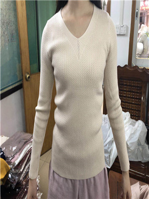 W3137E061贵江7针女套头毛衣MD