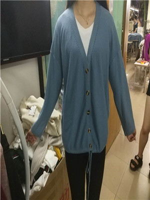 W31379192贵江7针女外披毛衣MD