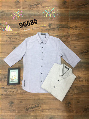 W08019668爱非龙男靓仔中袖衬衫MD