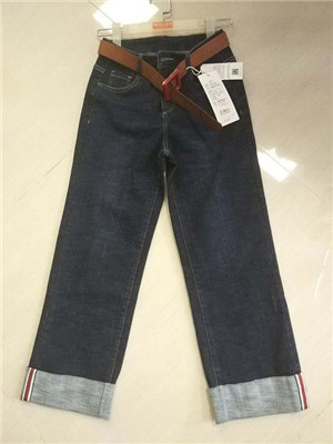 W34999603雅格斯曼女牛仔阔腿长裤MD