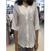W357018011彩蝶1店女中袖衬衫MD