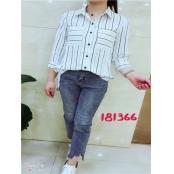 W9010181366指南针女中袖衬衫MD