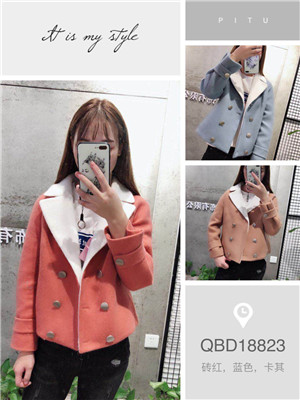 W902818823千百意女呢外套MD