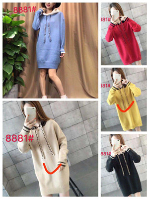 W67588881丝曼莲7针女套头中长毛衣MD