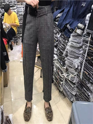 W6310188蓝色金典女休闲长裤MD