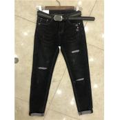 W63102605蓝色金典女牛仔长裤MD