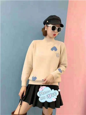 W3667942茗衣女套头毛衣(水貂绒)MD