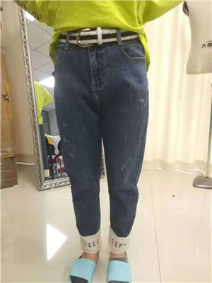 W604527918伊甸牛女牛仔长裤(磨毛)MD