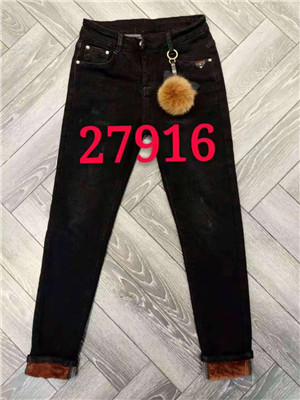 W604527916伊甸牛女牛仔长裤(复合绒)MD