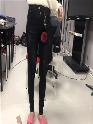 W03748815 女牛仔长裤MD(加绒)