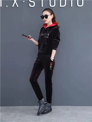 W356318908女长袖运动套(双面绒)HH(测)