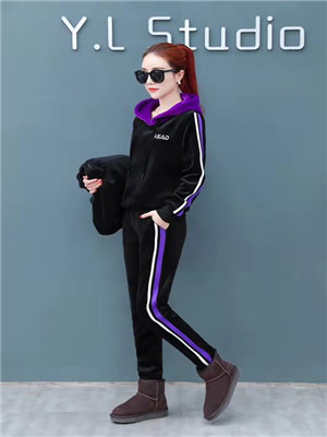 W356318937女长袖运动套(双面绒)HH(测)