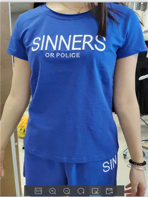 W35345743女短袖三分裤运动套MD