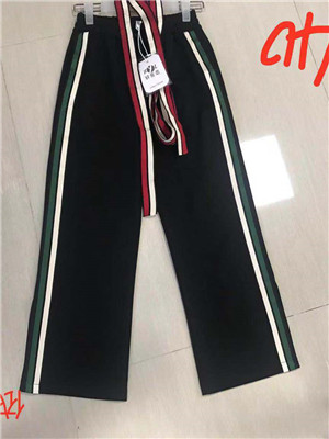 W30442191-1女休闲针织九分阔腿裤MD