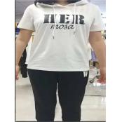 W34585746女短袖七分裤运动套MD