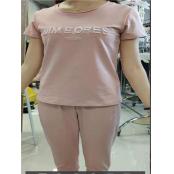 W35345744女短袖七分裤运动套MD
