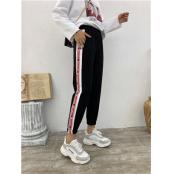 W30442976女休闲针织九分合体裤MD