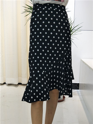 W09101335女夏季波点半身裙MD