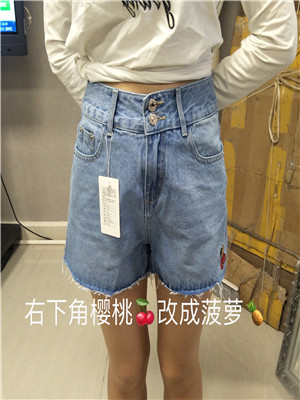 W3604794女牛仔三分裤MD
