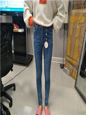 W03749882女牛仔高弹长裤MD