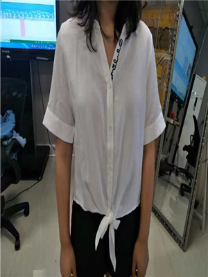 W13381983-5女短袖梭织衬衫MD