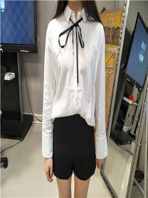 W133819229-2女长袖提花衬衫MD