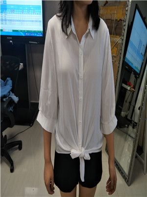 W133819321女中袖梭织衬衫MD