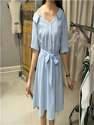 W36718839L女夏季格子连衣裙MD
