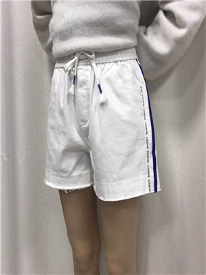 W34615158-1女休闲水洗棉三分裤MD