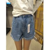 W3604824女牛仔三分裤MD