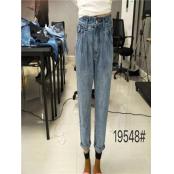 W675319548女牛仔八分合体裤MD