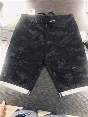 W31089912 男潮牌迷彩牛仔工装五分裤MD