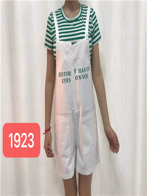 W33521923A女背带三分裤套装MD