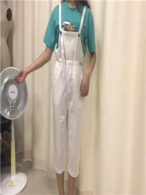 W33521950C女七分背带裤套装HH